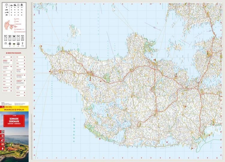 Produktbild: MARCO POLO Reisekarte D&auml;nemark 1:350.000