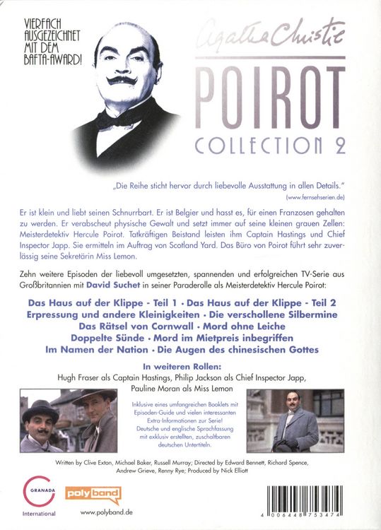 Produktbild: Agatha Christie - Poirot Collection 2 [3 DVDs]