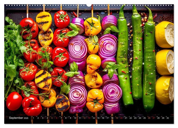 Produktbild: BBQ Feuerzauber - Grillkalender (hochwertiger Premium Wandkalender 2026 DIN A2 quer), Kunstdruck in Hochglanz