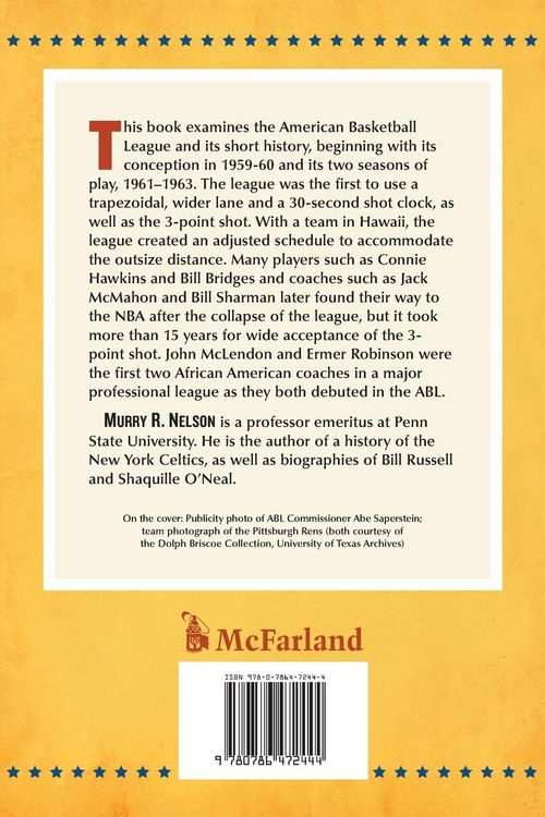 Produktbild: Abe Saperstein and the American Basketball League, 1960-1963