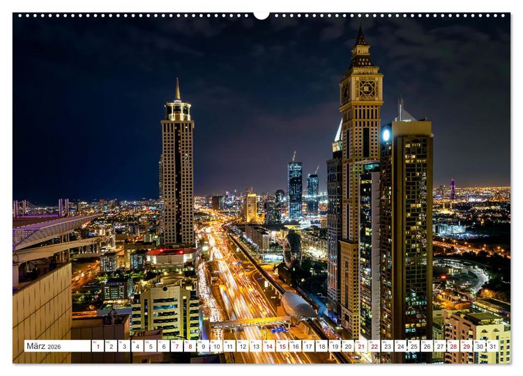 Produktbild: Dubai - Das achte Weltwunder (hochwertiger Premium Wandkalender 2026 DIN A2 quer), Kunstdruck in Hochglanz