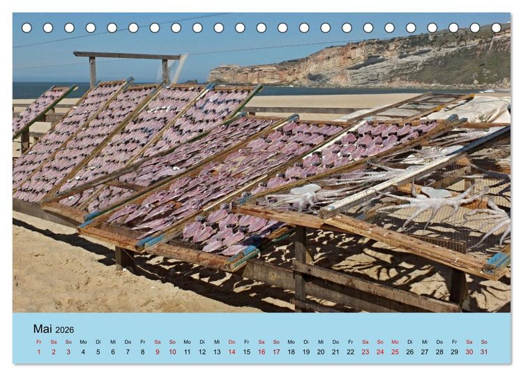 Produktbild: Nazare (Tischkalender 2026 DIN A5 quer), CALVENDO Monatskalender