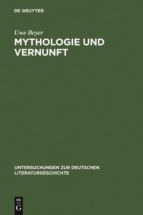 Produktbild: Mythologie und Vernunft