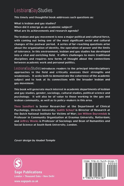Produktbild: Lesbian and Gay Studies