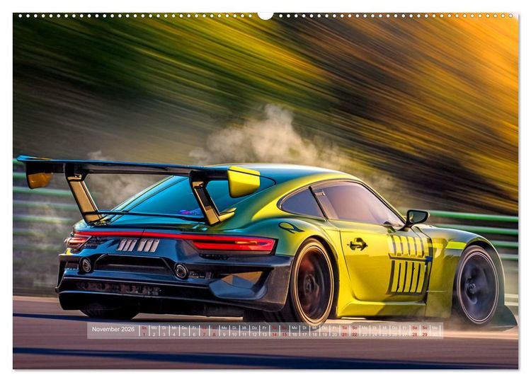 Produktbild: Fantasievolle Rennautos - Im Rausch der Geschwindigkeit (Wandkalender 2026 DIN A2 quer), CALVENDO Monatskalender
