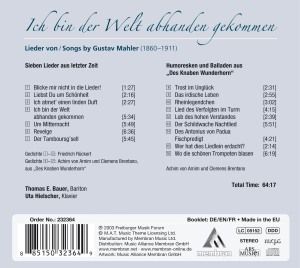 Produktbild: Mahler:Ich bin der Welt abhand