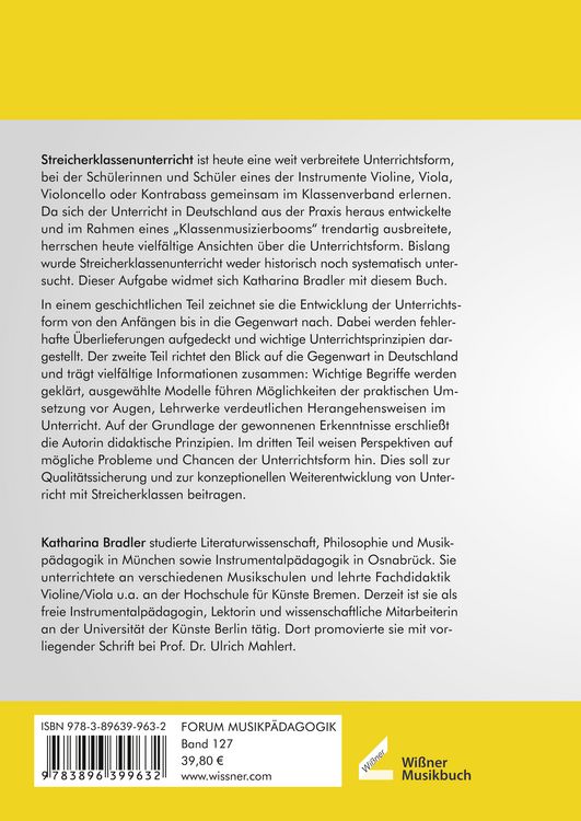Produktbild: Streicherklassenunterricht