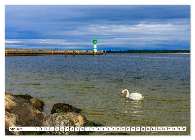 Produktbild: Travem&uuml;nde &ndash; Wo das Meer atmet (Wandkalender 2026 DIN A2 quer), CALVENDO Monatskalender