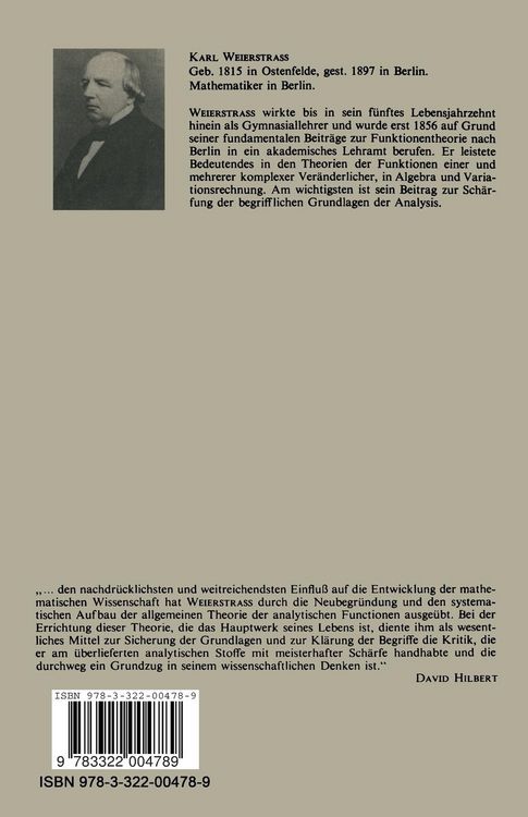 Produktbild: Ausgew&auml;hlte Kapitel aus der Funktionenlehre