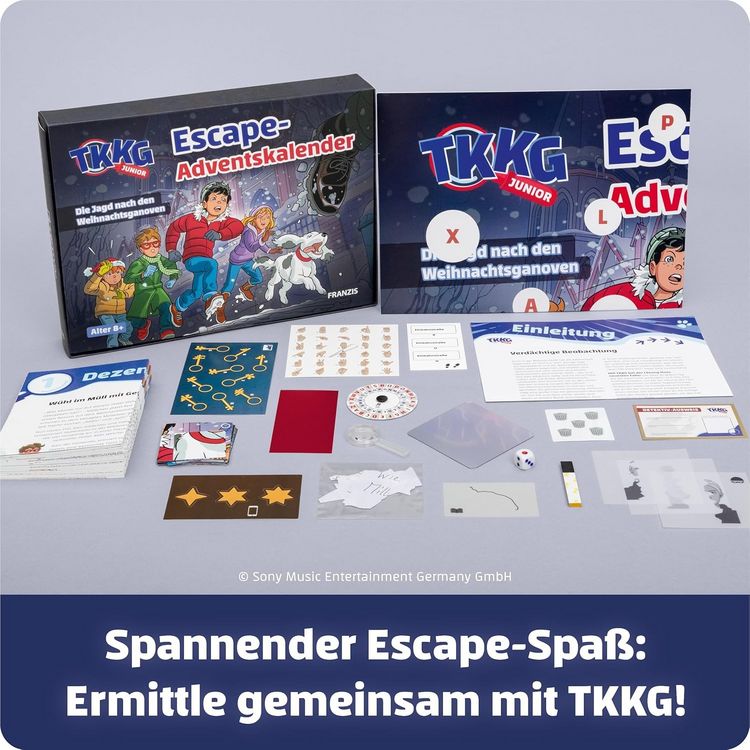 Produktbild: FRANZIS 67240 - TKKG Junior Escape-Adventskalender