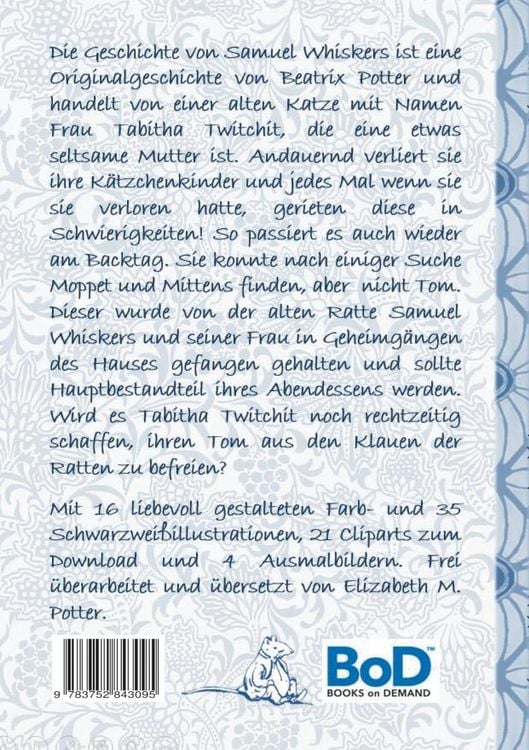 Produktbild: Die Geschichte von Samuel Whiskers (inklusive Ausmalbilder und Cliparts zum Download)