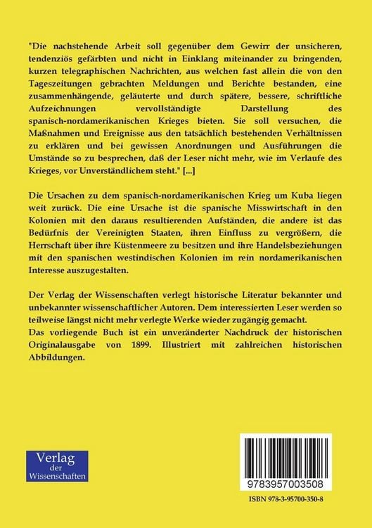 Produktbild: Der Krieg um Cuba im Sommer 1898