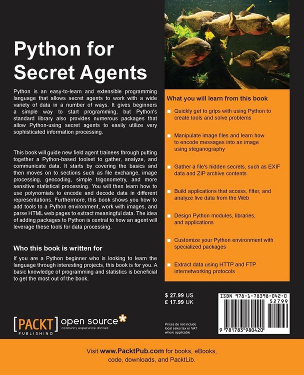 Produktbild: Python for Secret Agents