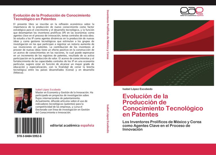 Produktbild: Evoluci&oacute;n de la Producci&oacute;n de Conocimiento Tecnol&oacute;gico en Patentes