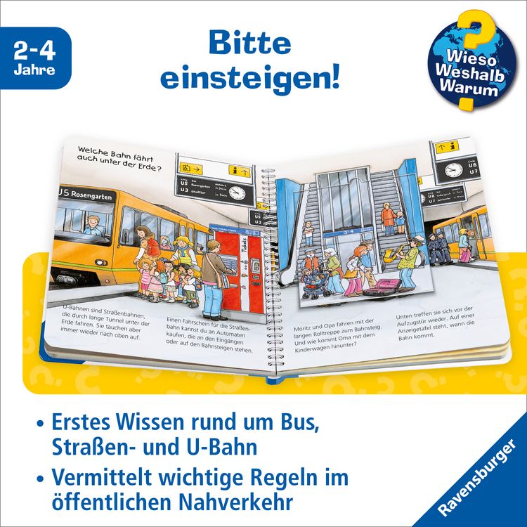 Produktbild: Unterwegs mit Bus und Bahn / Wieso? Weshalb? Warum? Junior Bd. 63