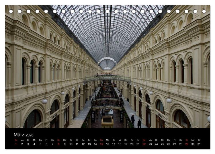 Produktbild: Moskau - Moscow (Tischkalender 2026 DIN A5 quer), CALVENDO Monatskalender
