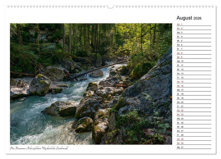 Produktbild: Rund um den Hintersee und Zauberwald (Wandkalender 2026 DIN A2 quer), CALVENDO Monatskalender