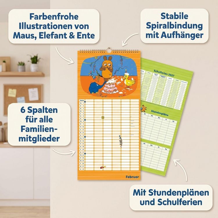Produktbild: Die Maus Megaplaner 2027