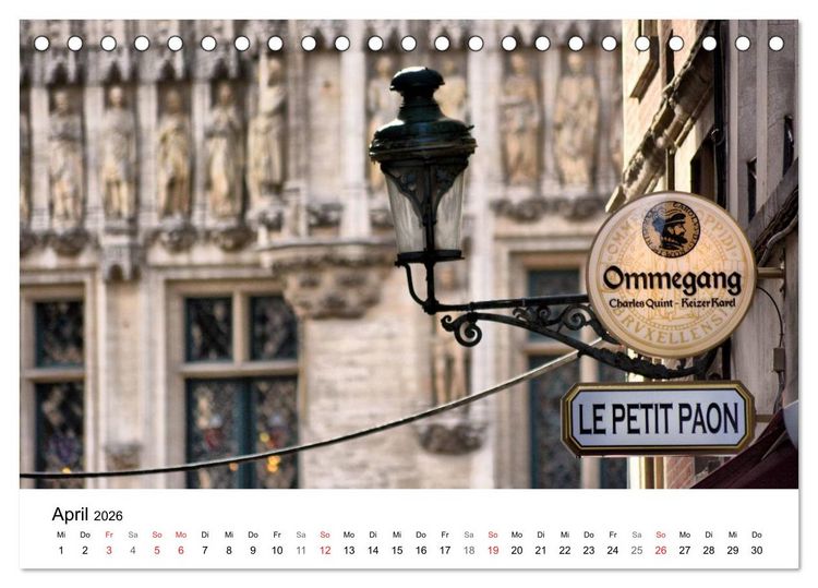 Produktbild: 300mm - Br&uuml;ssel (Tischkalender 2026 DIN A5 quer), CALVENDO Monatskalender