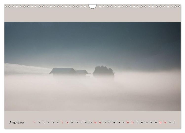 Produktbild: Fogscapes - magische Nebellandschaften (Wandkalender 2027 DIN A3 quer), CALVENDO Monatskalender