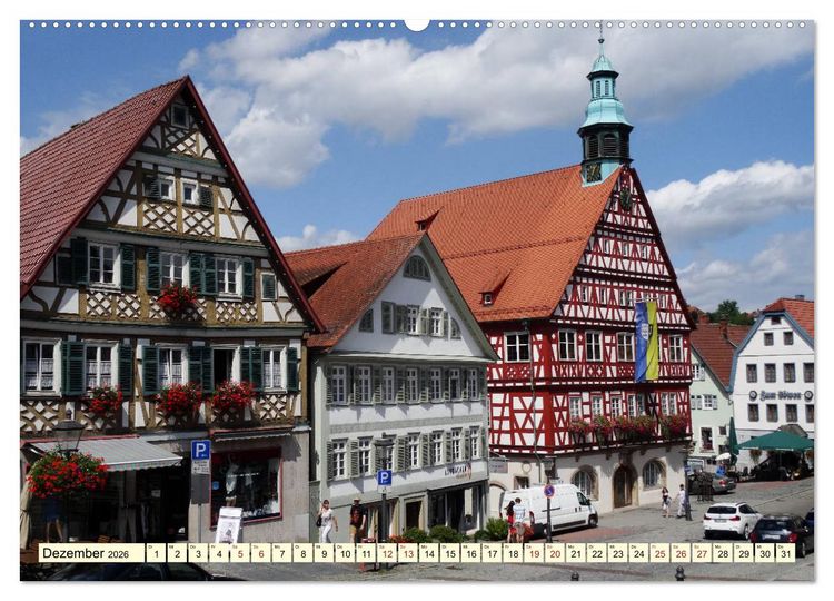 Produktbild: Unterwegs in Backnang (Wandkalender 2026 DIN A2 quer), CALVENDO Monatskalender