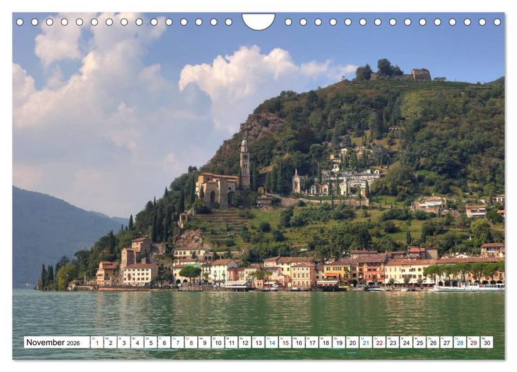 Produktbild: Tessin, Impressionen aus der Italienischen Schweiz (Wandkalender 2026 DIN A4 quer), CALVENDO Monatskalender