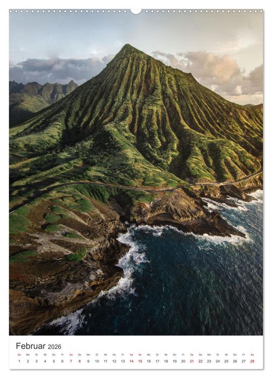 Produktbild: Hawaii - Das wundersch&ouml;ne Land im Pazifik. (hochwertiger Premium Wandkalender 2026 DIN A2 hoch), Kunstdruck in Hochglanz