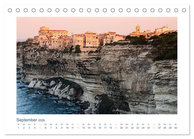 Produktbild: Korsika 2026 (Tischkalender 2026 DIN A5 quer), CALVENDO Monatskalender