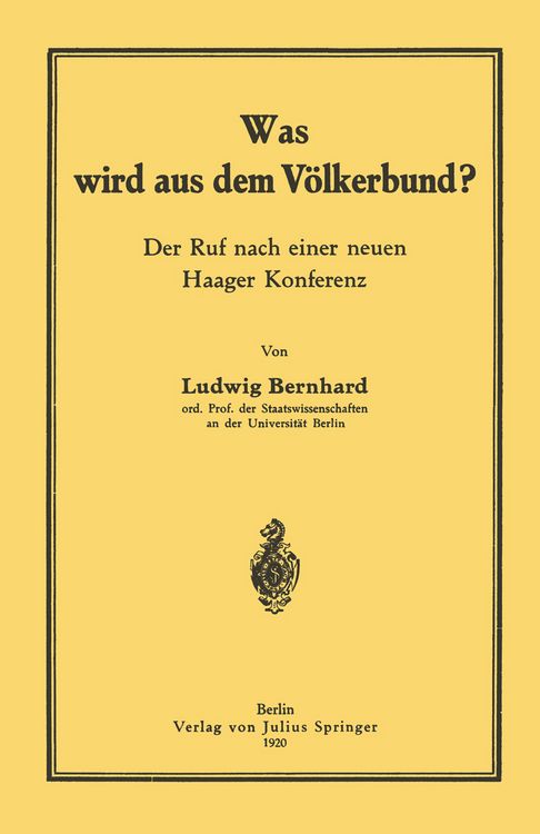 Produktbild: Was wird aus dem V&ouml;lkerbund?