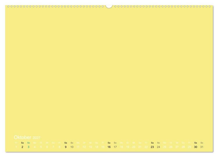 Produktbild: Bastelkalender - Gelb (Wandkalender 2027 DIN A2 quer), CALVENDO Monatskalender