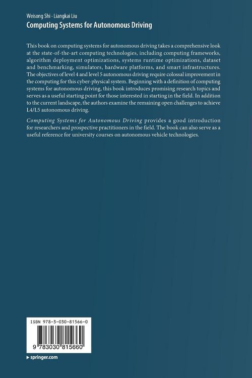 Produktbild: Computing Systems for Autonomous Driving