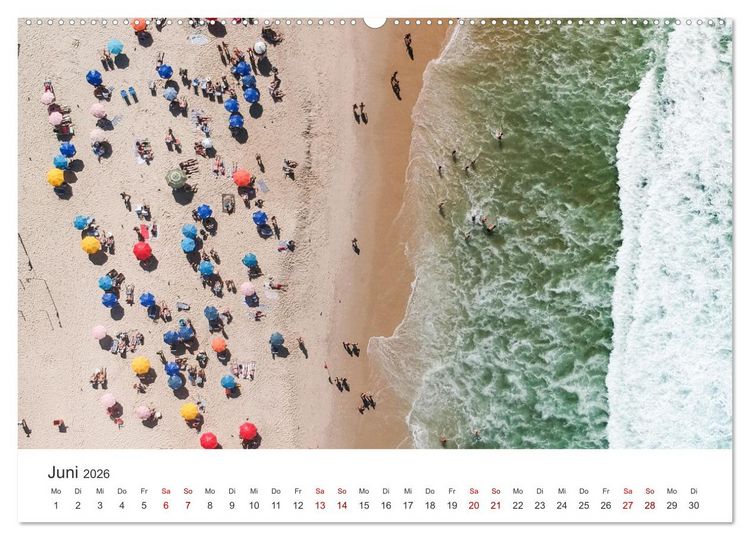 Produktbild: Rio de Janeiro - Am Fu&szlig;e des Corcovados. (hochwertiger Premium Wandkalender 2026 DIN A2 quer), Kunstdruck in Hochglanz