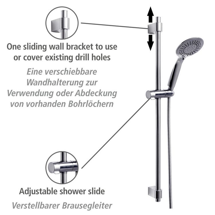 Produktbild: Brauseset Mod. Young Chrom, L&auml;nge Stange: 66 cm