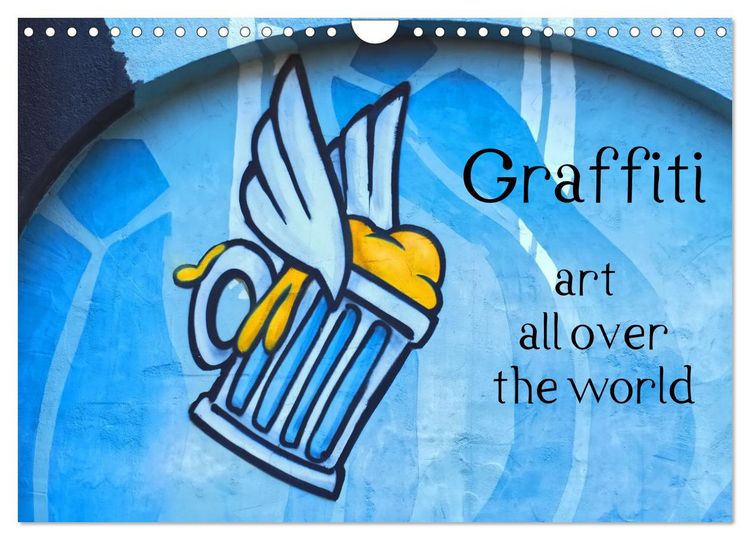 Produktbild: Graffiti art all over the world (Wall Calendar 2026 DIN A4 landscape), CALVENDO 12 Month Wall Calendar