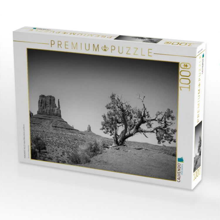 Produktbild: CALVENDO Puzzle MONUMENT VALLEY West Mitten Butte und Baum | 1000 Teile Lege-Gr&ouml;&szlig;e 64x48cm Foto-Puzzle f&uuml;r gl&uuml;ckliche Stunden