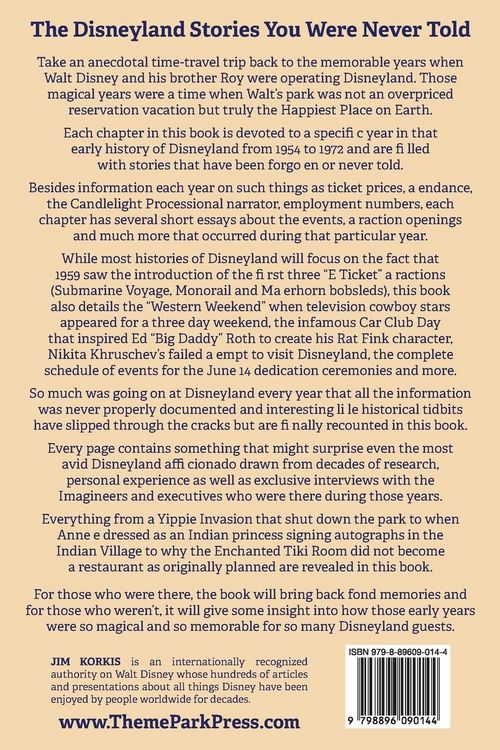 Produktbild: Disneyland Historical Highlights - The Walt and Roy Disney Years 1954-1972