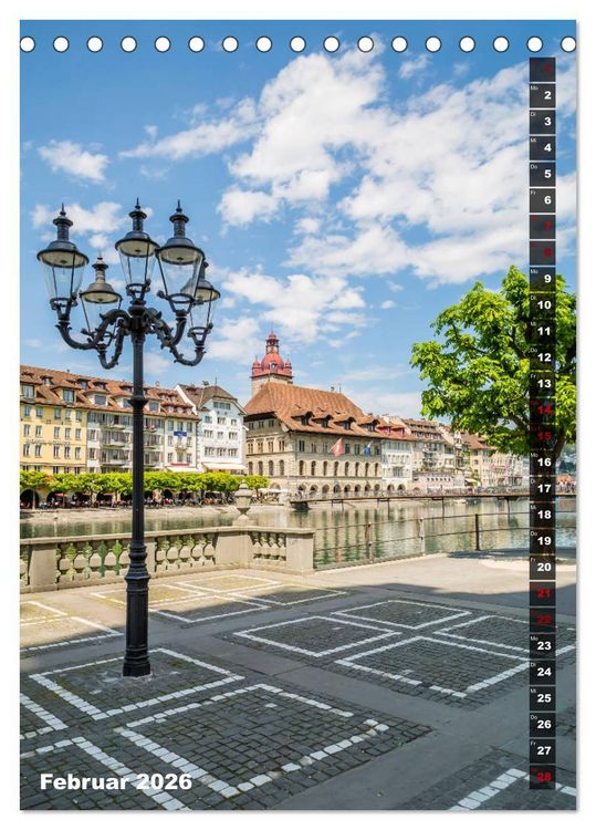 Produktbild: Willkommen in Luzern (Tischkalender 2026 DIN A5 hoch), CALVENDO Monatskalender