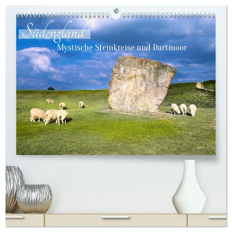 Produktbild: S&uuml;dengland - Mystische Steinkreise und Dartmoor (hochwertiger Premium Wandkalender 2026 DIN A2 quer), Kunstdruck in Hochglanz