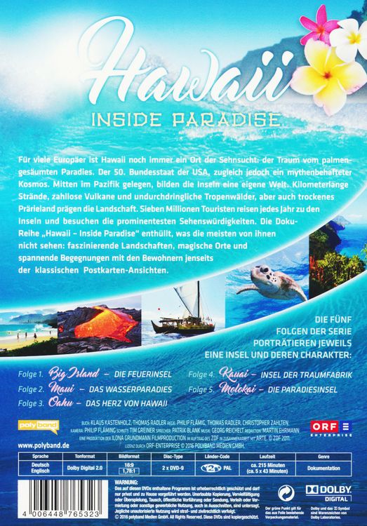 Produktbild: Hawaii - Inside Paradise [2 DVDs]