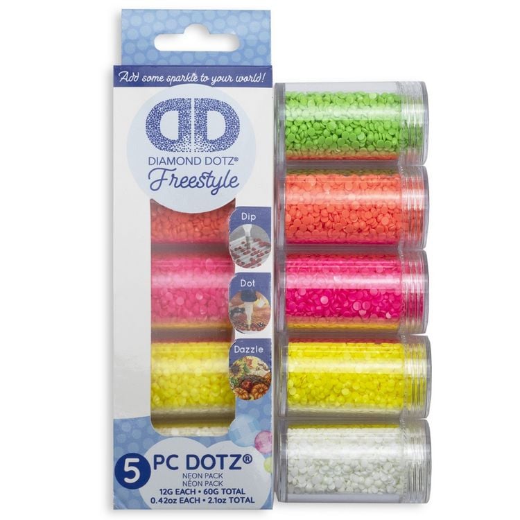 Produktbild: DIAMOND DOTZ - Diamond Painting 5 Neonfarben