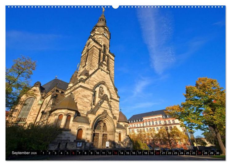 Produktbild: Reise durch Leipzig (hochwertiger Premium Wandkalender 2026 DIN A2 quer), Kunstdruck in Hochglanz