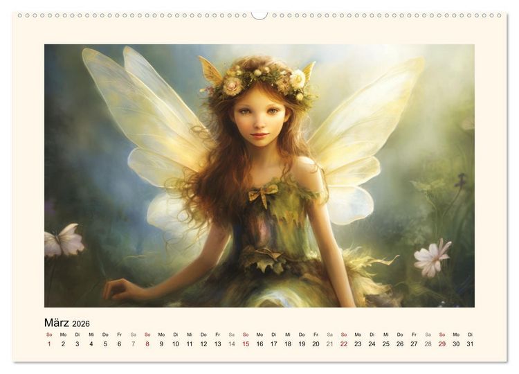 Produktbild: Feenglanz (Wandkalender 2026 DIN A2 quer), CALVENDO Monatskalender