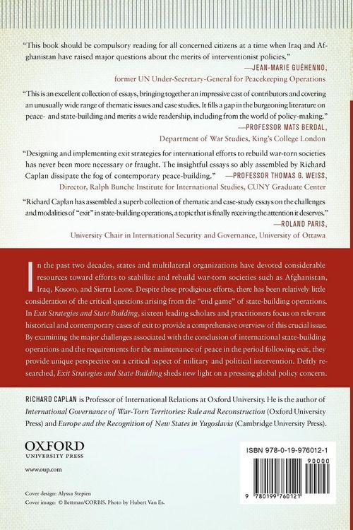 Produktbild: Exit Strategies and State Building