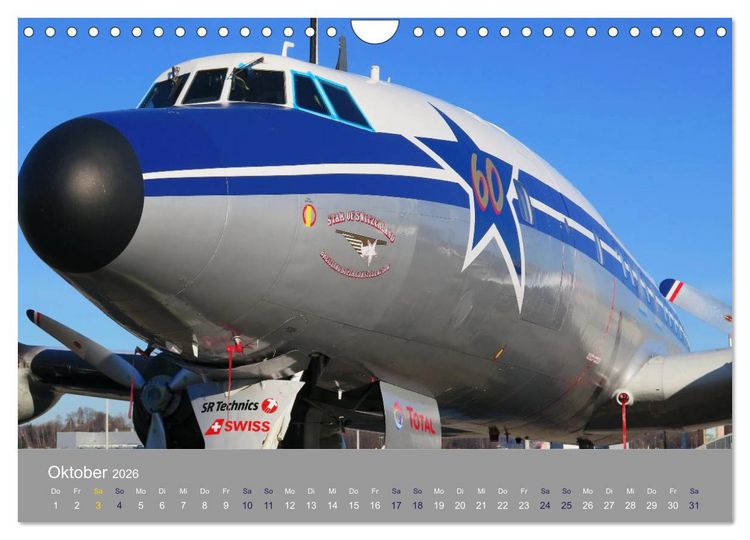 Produktbild: Lockheed Super Constellation - Legende der L&uuml;fte (Wandkalender 2026 DIN A4 quer), CALVENDO Monatskalender