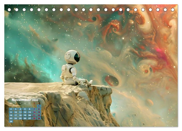 Produktbild: Zwischen Sternenstaub und Stille (Tischkalender 2026 DIN A5 quer), CALVENDO Monatskalender