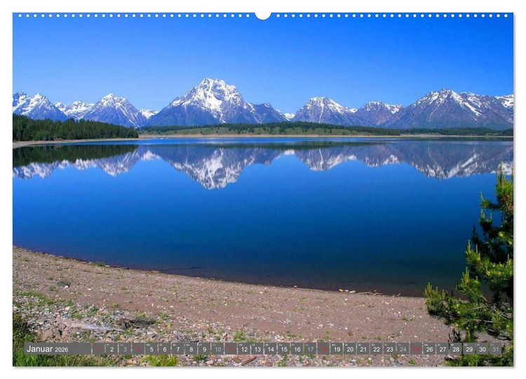 Produktbild: Wyoming &bull; Impressionen (hochwertiger Premium Wandkalender 2026 DIN A2 quer), Kunstdruck in Hochglanz
