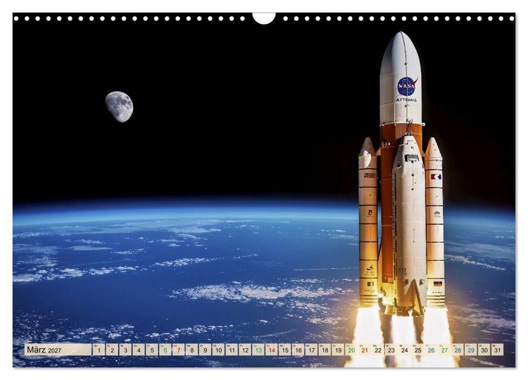 Produktbild: Mond Mission (Wandkalender 2027 DIN A3 quer), CALVENDO Monatskalender