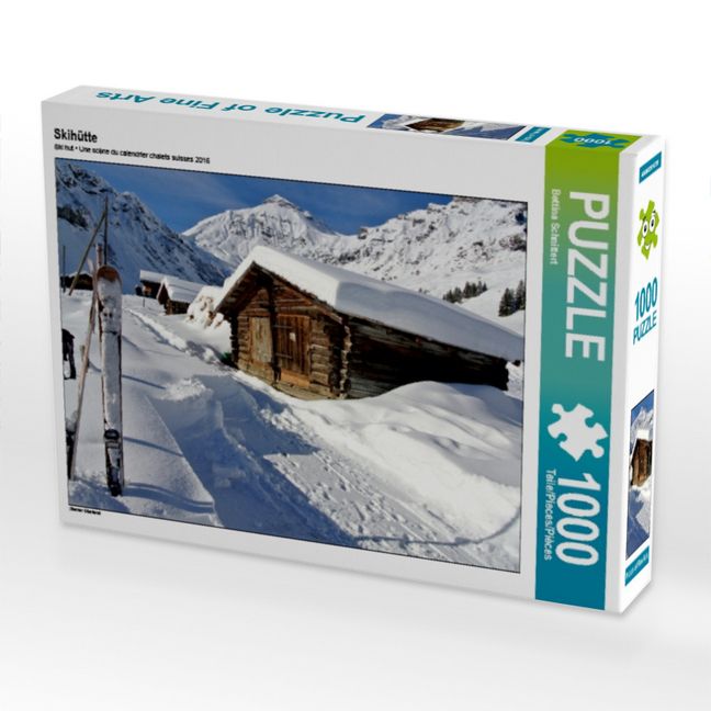 Produktbild: CALVENDO Puzzle Skih&uuml;tte | 1000 Teile Lege-Gr&ouml;&szlig;e 64 &times; 48 cm Foto-Puzzle f&uuml;r gl&uuml;ckliche Stunden
