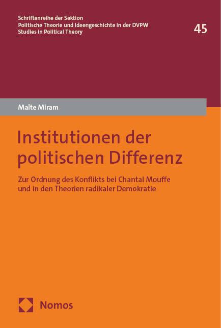 Produktbild: Institutionen der politischen Differenz
