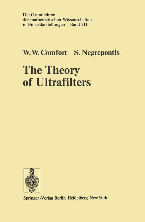 Produktbild: The Theory of Ultrafilters